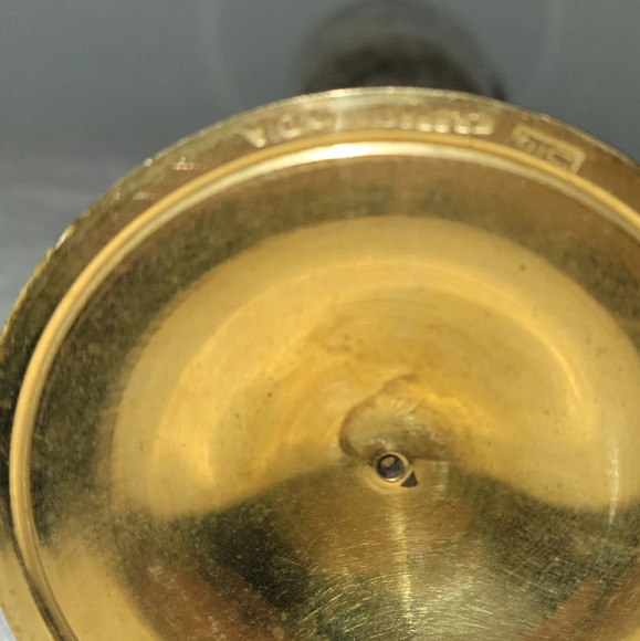 Antique Champagne Flute Glasses S. P. Brass India Brass Copper - Picture 3 of 13